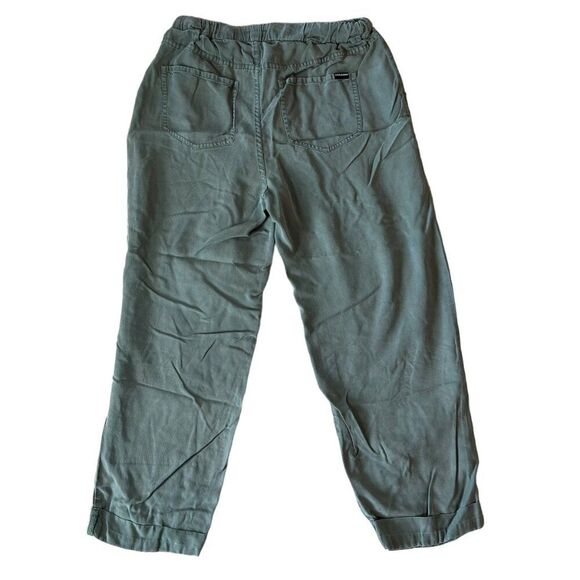Volcom Drawstring Green Utility Cargo Jogger Pants Women Sz. XS Beach Surf Skate - Picture 2 of 10